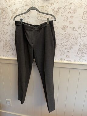 Ann Taylor Charcoal Cropped Tailored Ankle Pants in Charcoal